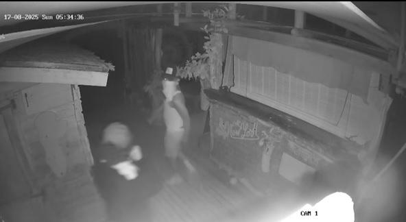 Un fermo immagine delle telecamere di sorveglianza