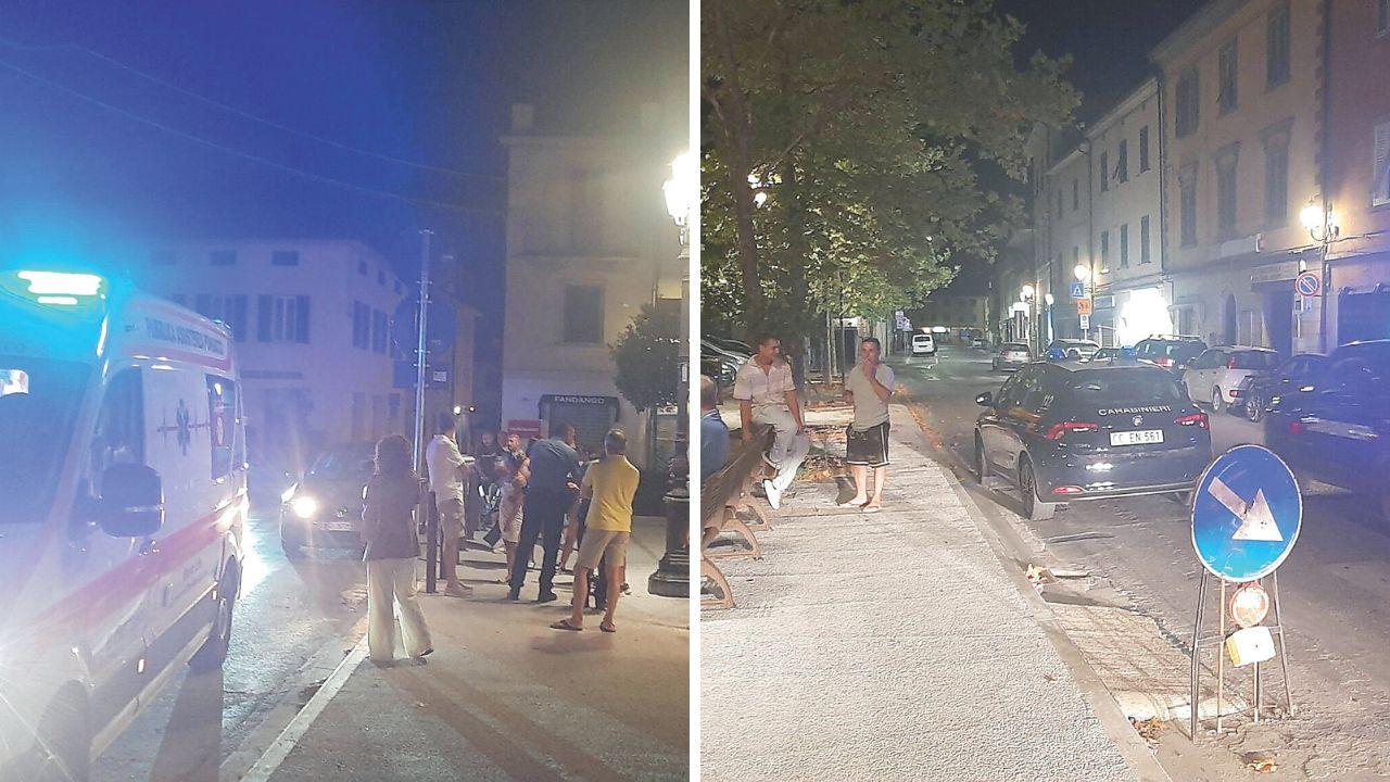 I momenti successivi all’aggressione (Foto pubblicate su Facebook da Claudio Meoli)