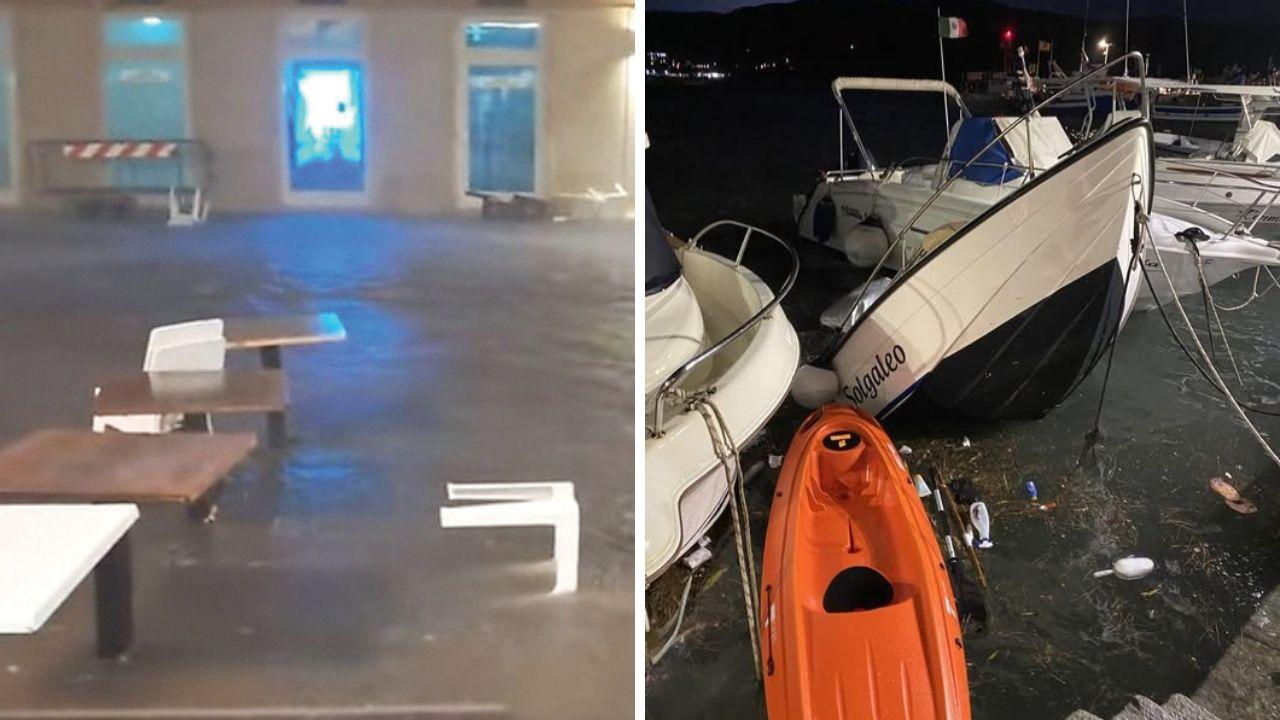 Alcuni danni all'Elba