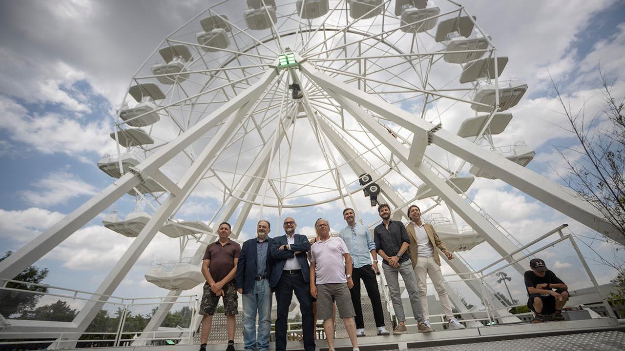 La ruota panoramica è stata inaugurata i primi di giugno