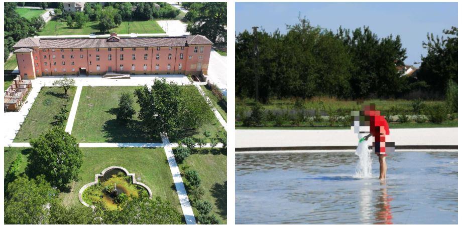 Reggia di Rivalta, il bando per il bar ancora deserto. Una lettrice: «Bimbi (e nonni) a piedi nudi nelle fontane… Niente acqua potabile nell’area e bagni chiusi»