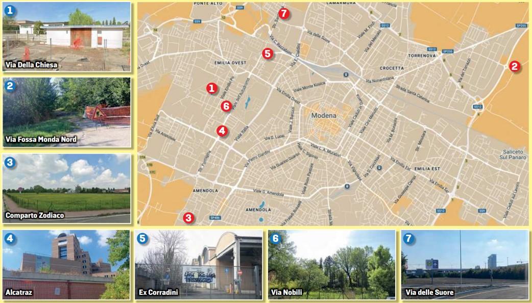 Ecco dove nasceranno le nuove 500 case a Modena: la mappa e le foto