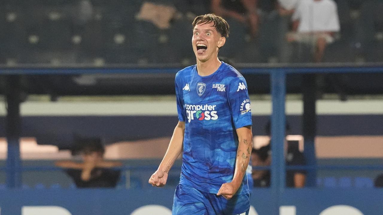 La gioia di Bogdan Popov, autore di una doppietta (foto Nucci)