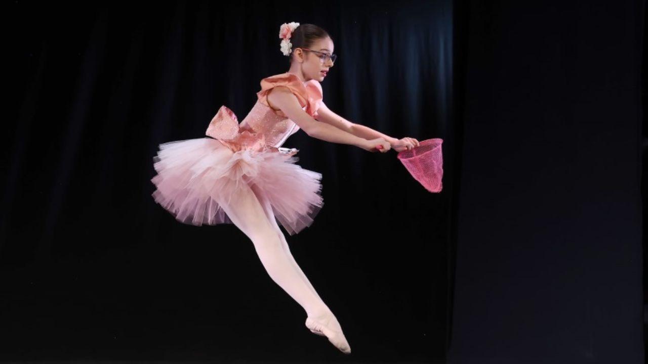 Bianca Bartolini durante uno spettacolo sul palco