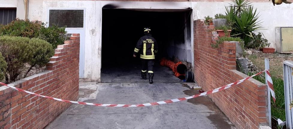 L'intervento dei vigili del fuoco