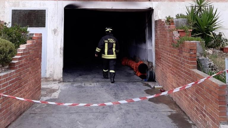 L'intervento dei vigili del fuoco