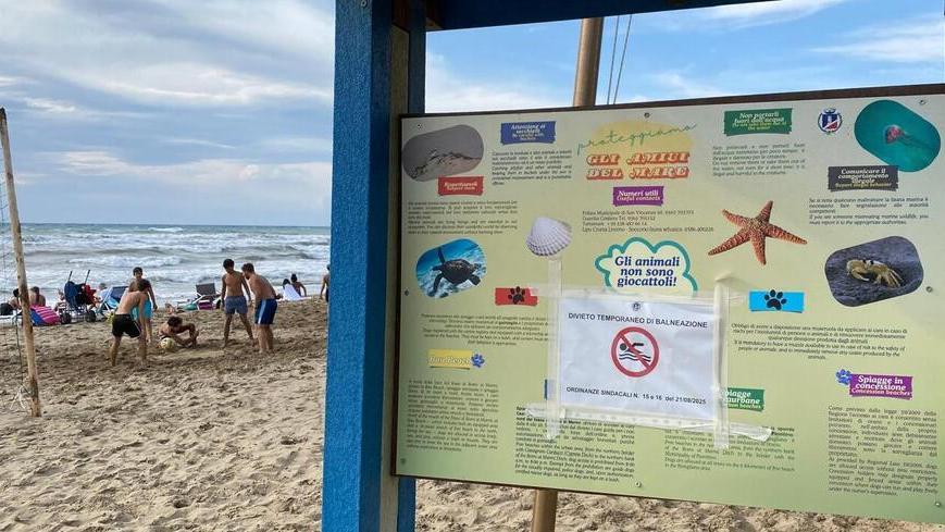 Piombino e San Vincenzo, divieti di balneazione ancora in vigore: attesa per l’esito delle analisi