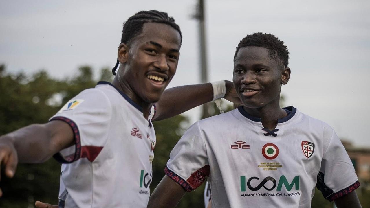 <strong>Trepy</strong> (a sinistra) e <strong>Mendy</strong>, gli autori dei gol del Cagliari nei 90'