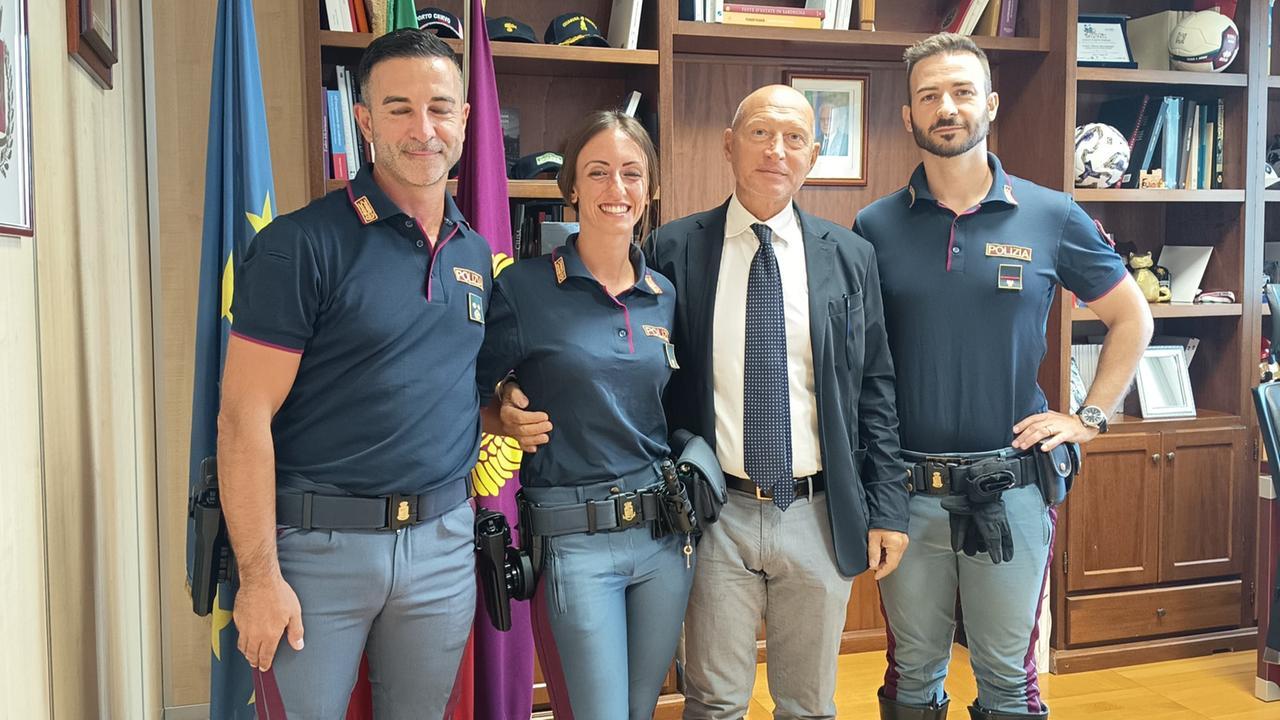 Sassari, il questore Mastrapasqua incontra l’equipaggio della Stradale travolto sulla 131