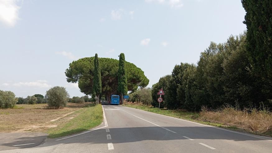 Un'immagine del tratto stradale