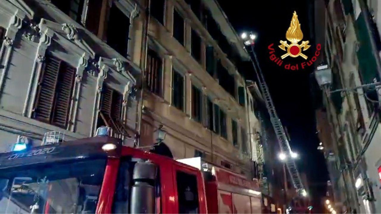 
	L'intervento dei vigili del fuoco

