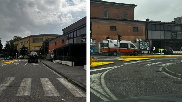 L'incidente in viale Stazione a Finale
