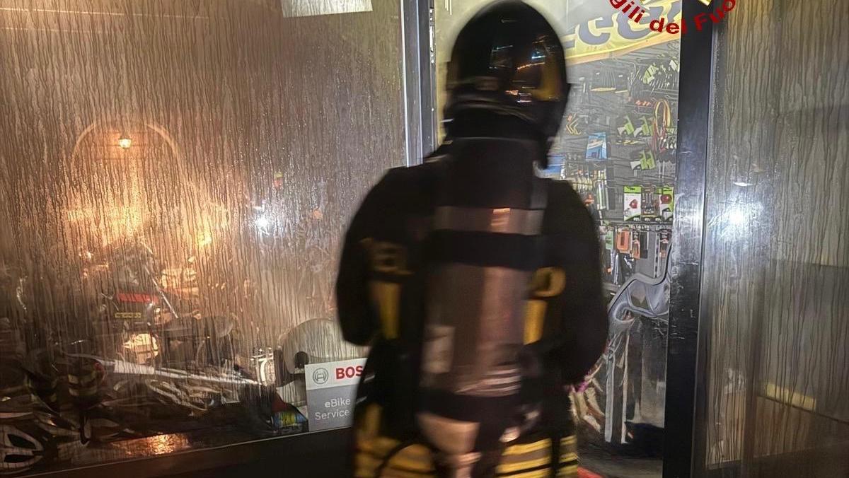 L'incendio a Orbetello