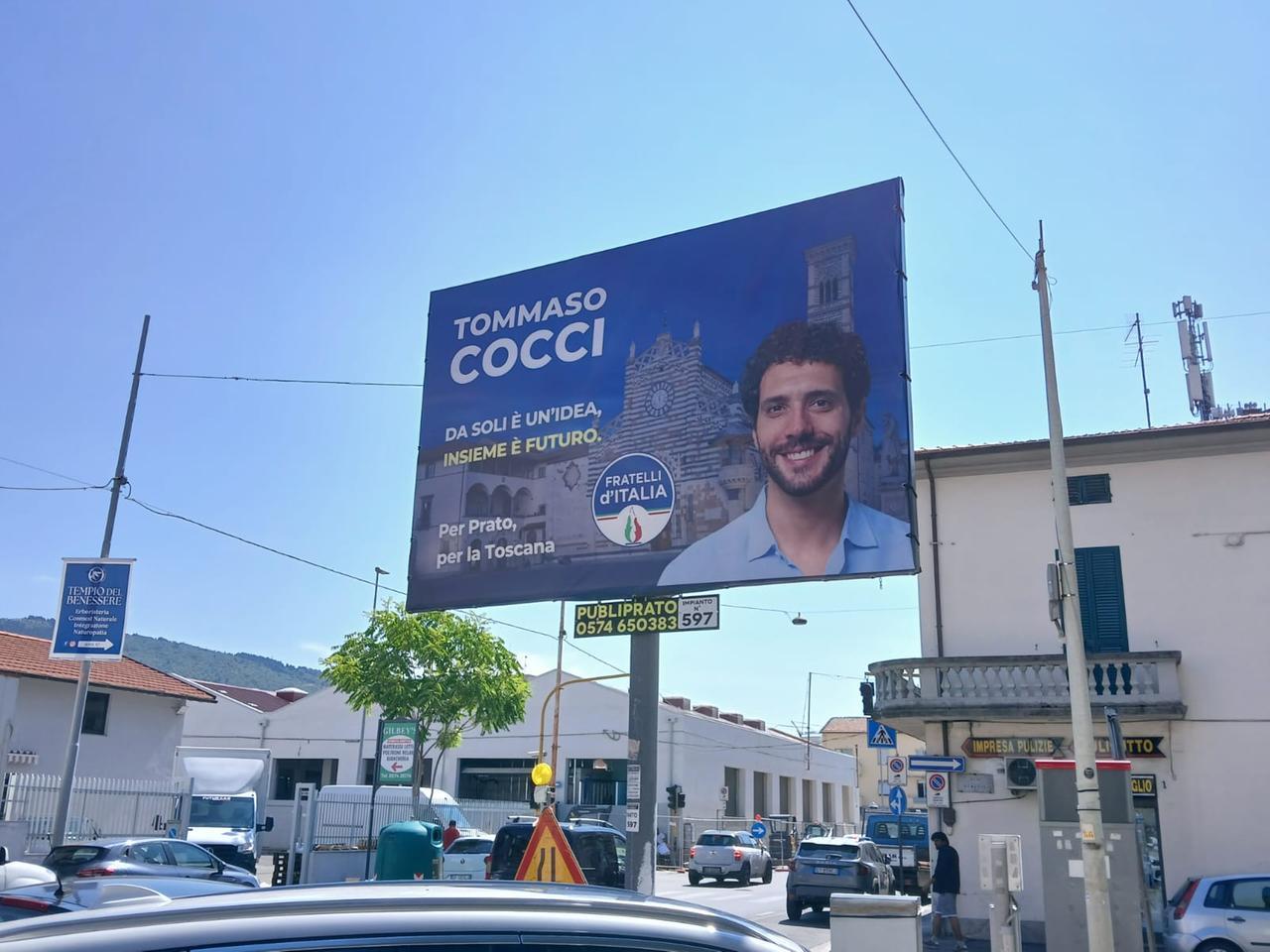 
	I manifesti elettorali di Tommaso Cocci, candidato in pectore al Consiglio regionale

