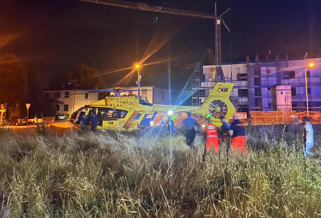 
	L'intervento dell'elisoccorso a Castelnuovo

