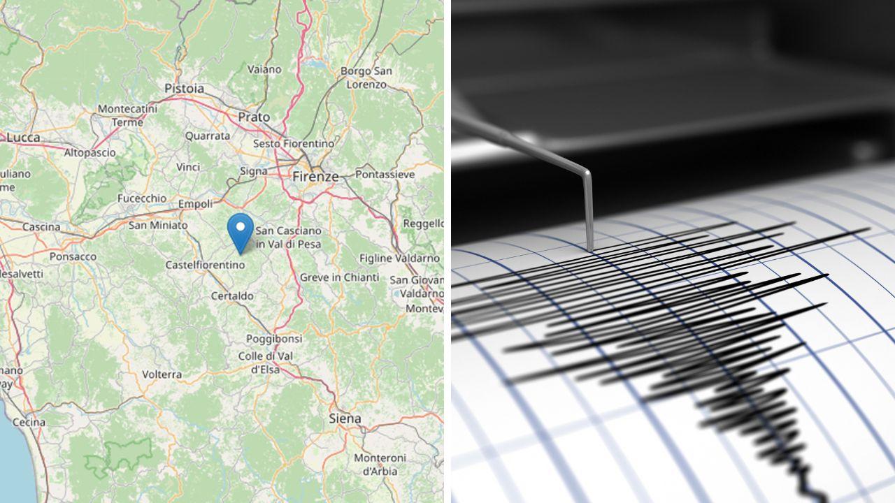 
	L'epicentro della scossa registrata dall'Ingv

