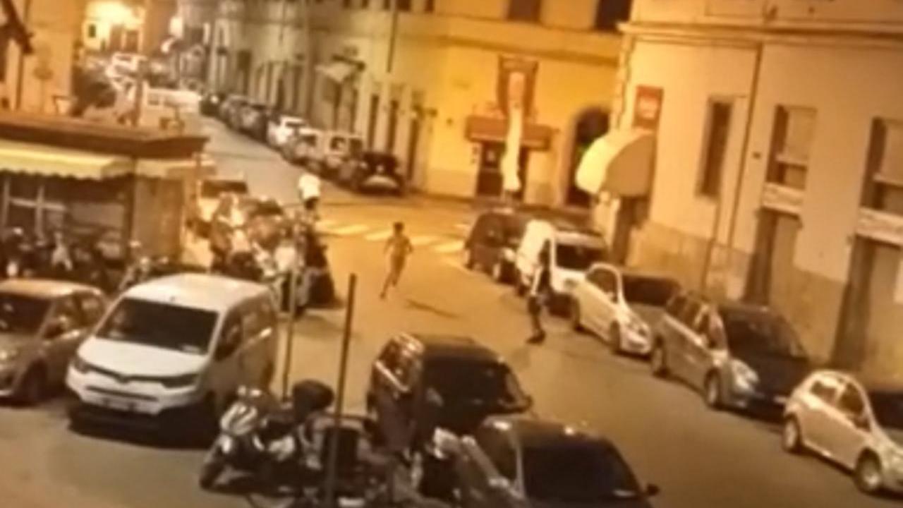 Un fermo immagine di un video girato dai residenti