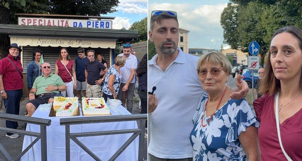 
	Un momento del compleanno del chiosco

