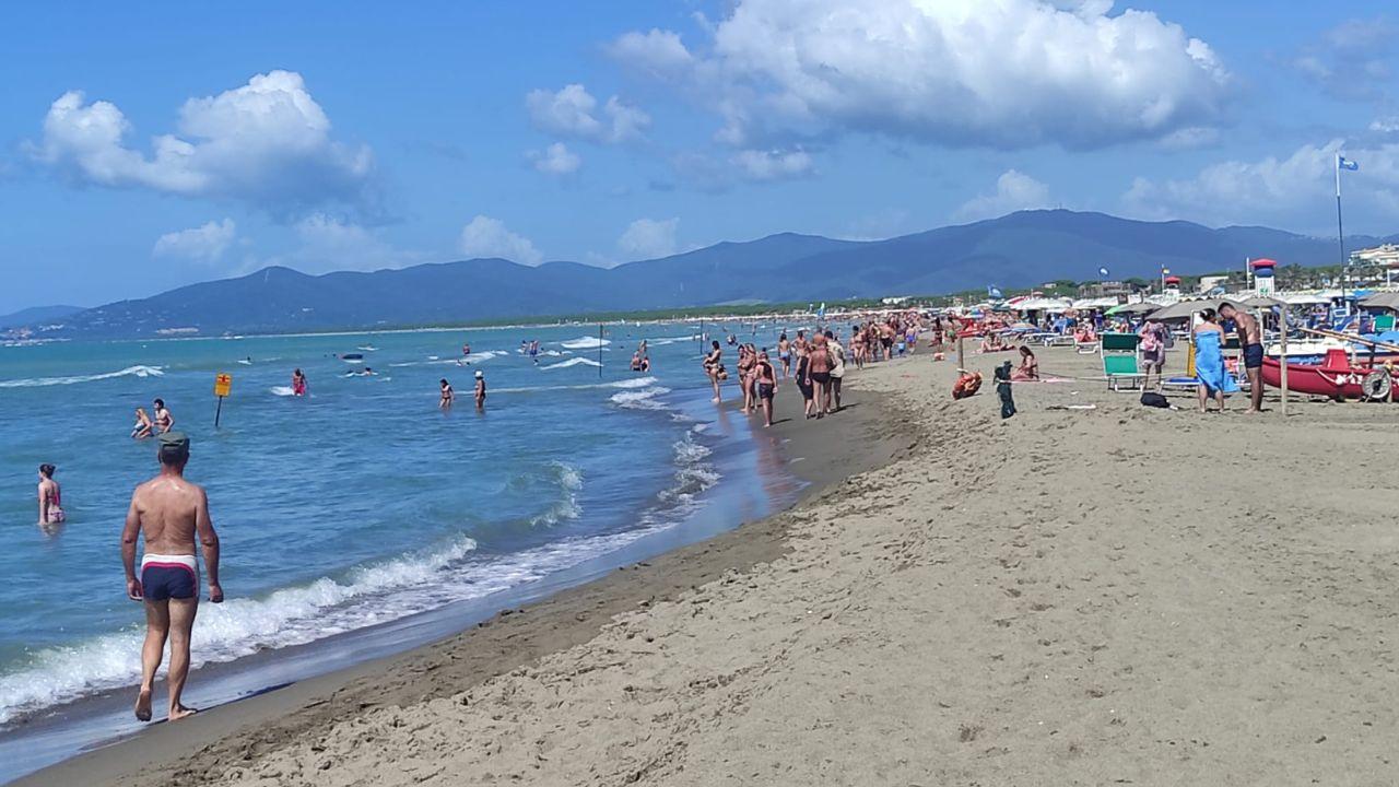 La spiaggia a Marina di Grosseto