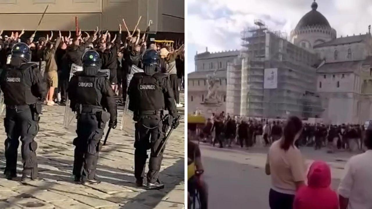 
	I tifosi della Roma sotto la Torre

