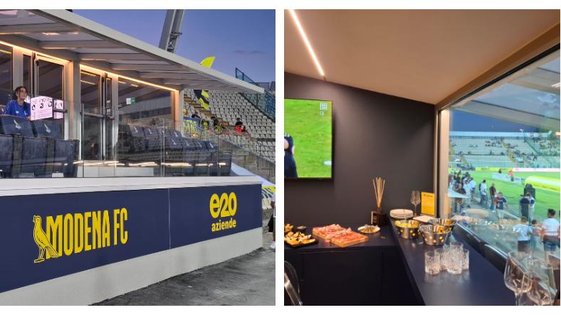 I nuovi sky box allo stadio Braglia