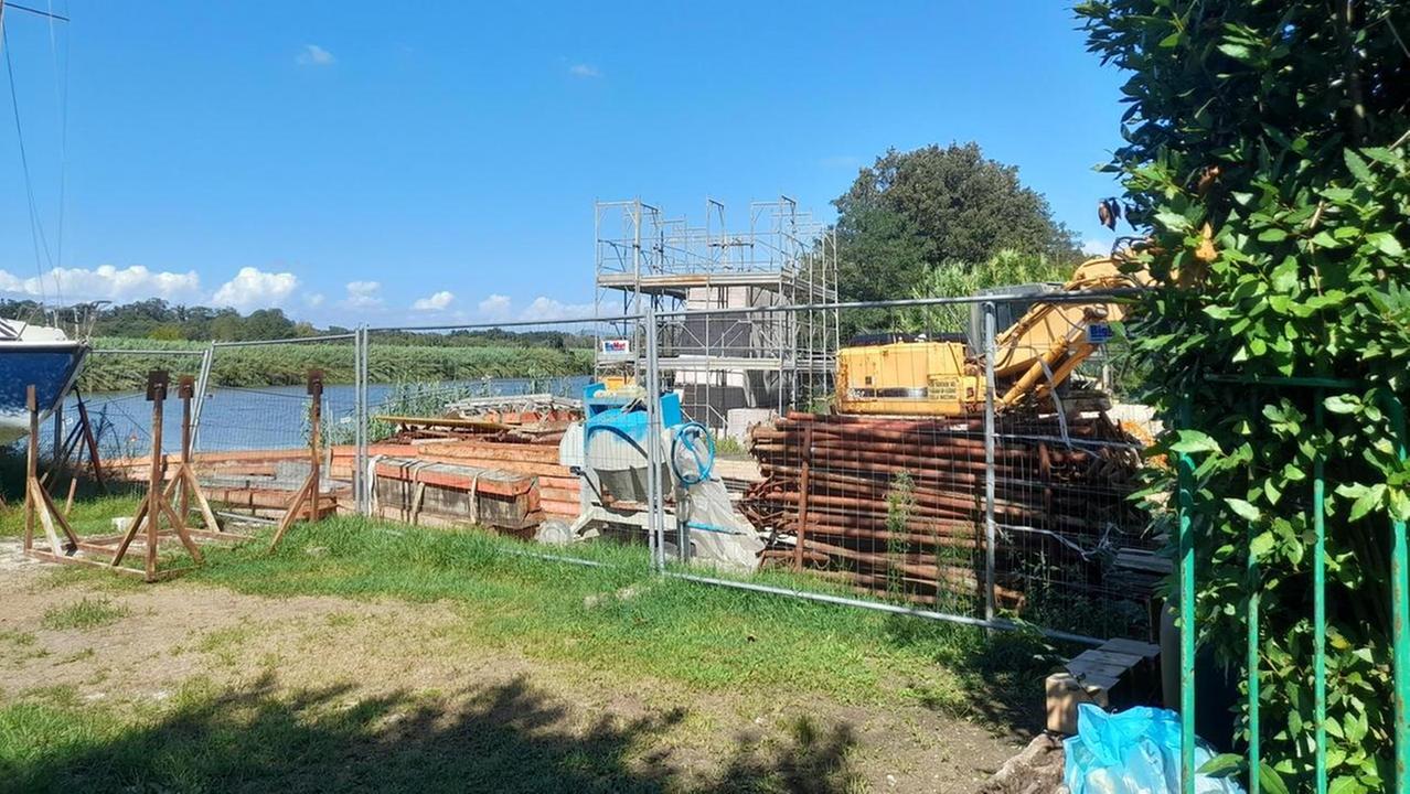 Un'immagine del cantiere