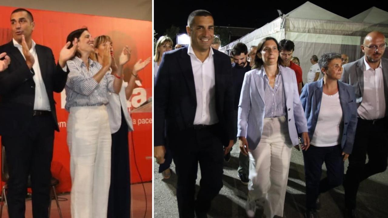 Elly Schlein e Michele de Pascale alla Festa dell'Unità di Modena