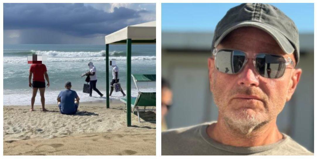 Forte dei Marmi, turista si siede sulla battigia per una foto al mare mosso, il bagnino lo caccia: «Non siete di questo stabilimento»