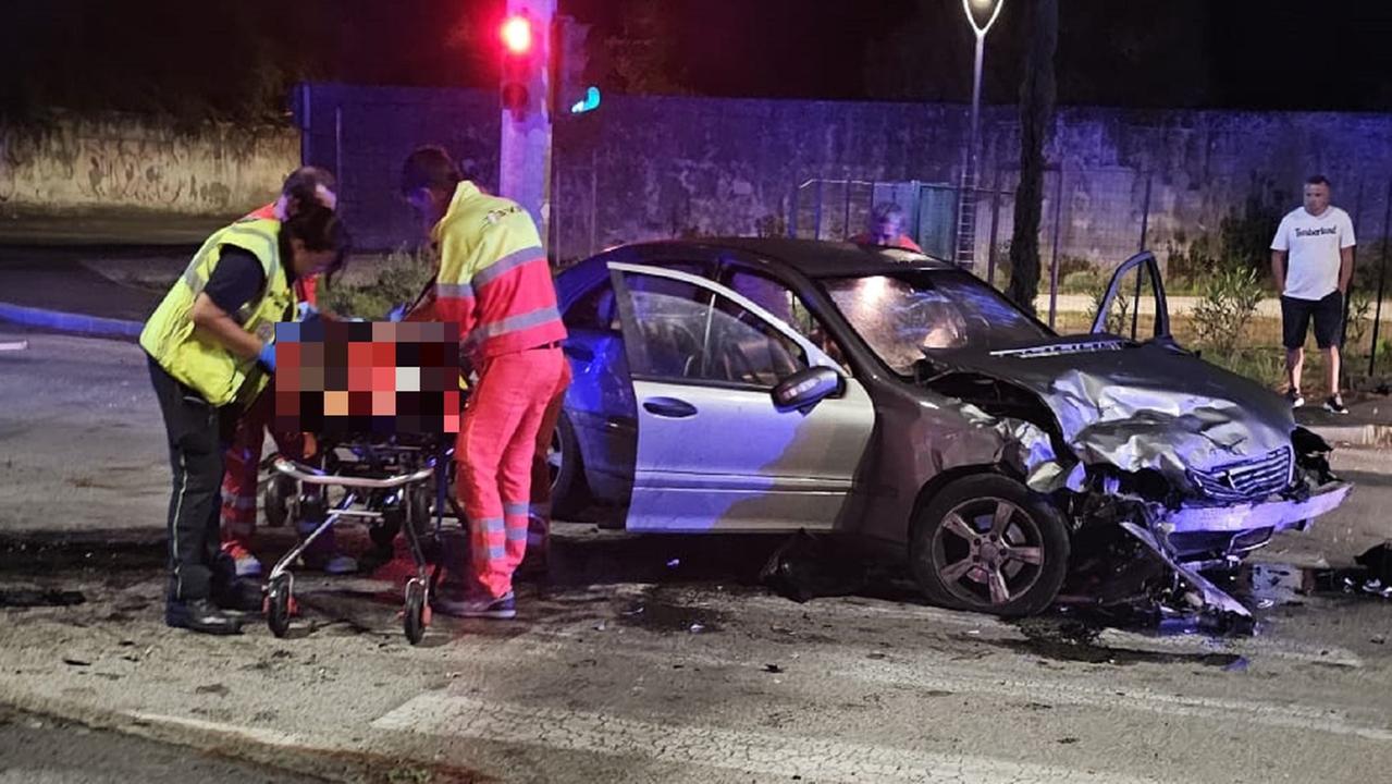 L'auto alla guida della quale c'era il "pirata"