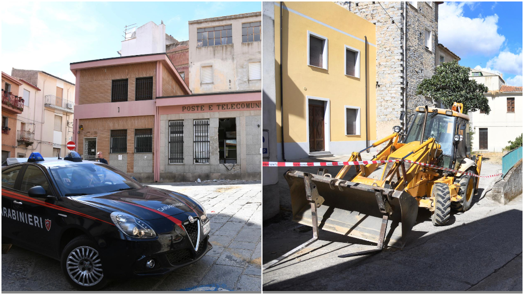 Bitti, assalto alle Poste con la ruspa: ecco come ha agito il commando