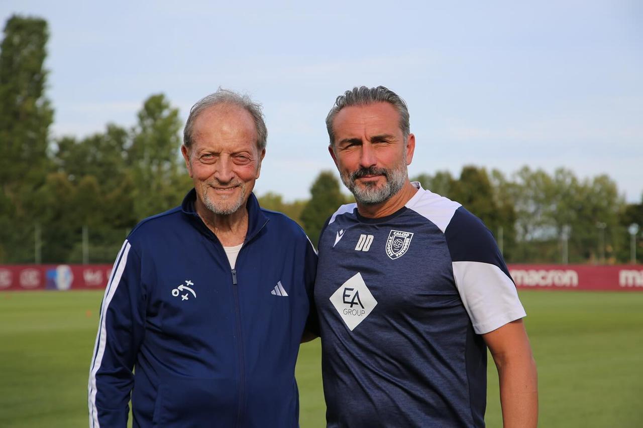 La visita di Renzo  Uliveri a mister Davide Dionigi: «Ottima impressione dalla Reggiana»