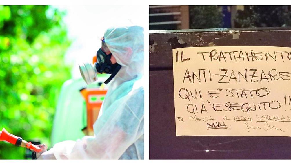 Il cartello comparso a Carpi