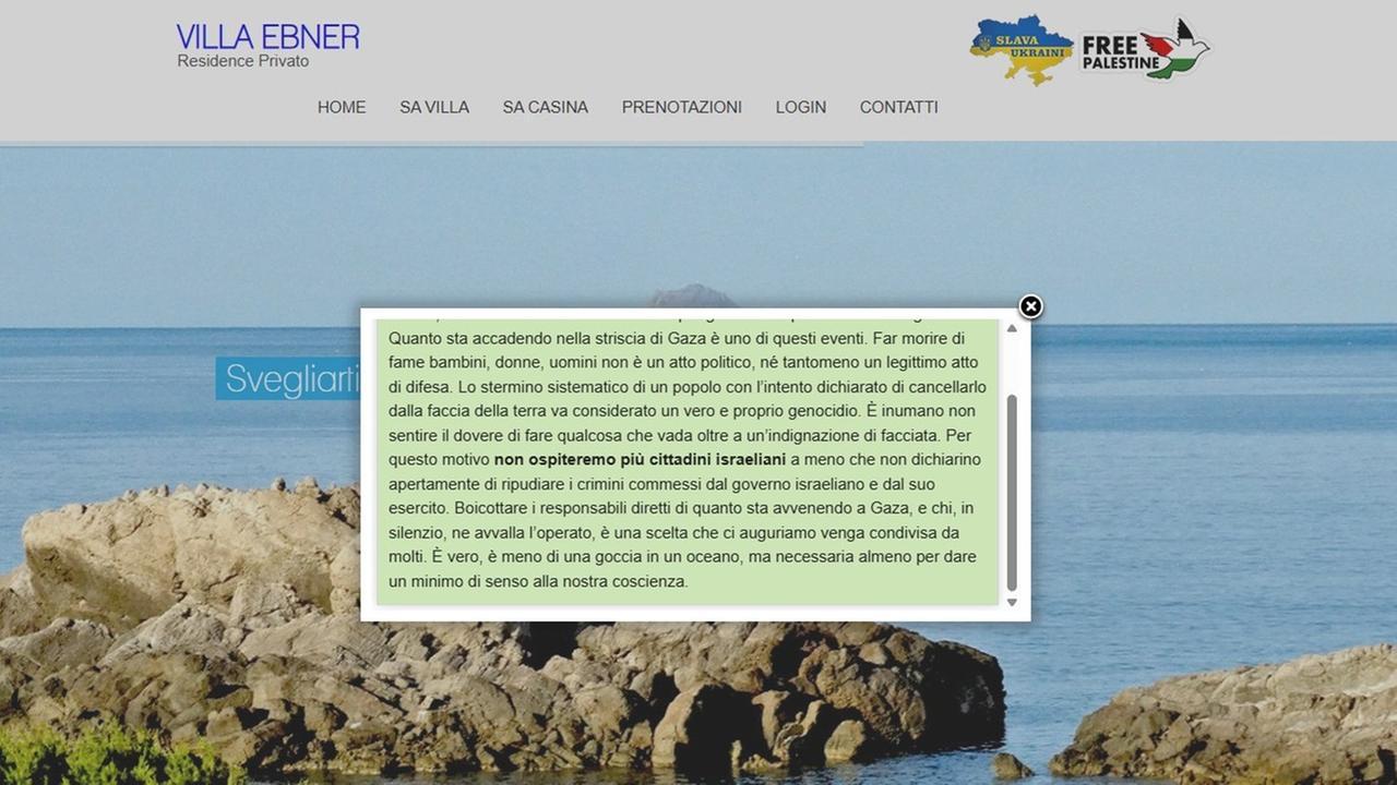 Porto Pino, residence non accetta cittadini israeliani: “Boicottiamo i responsabili di Gaza”