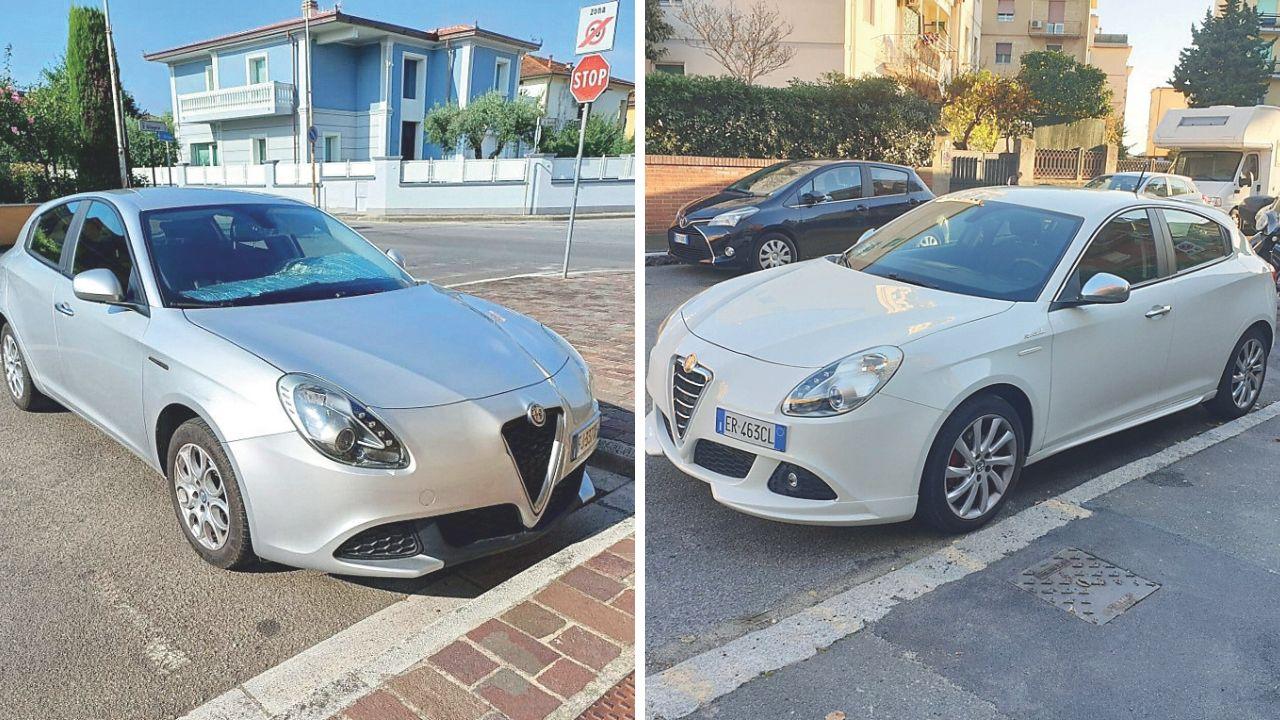 Le due Alfa Giulierra rubate