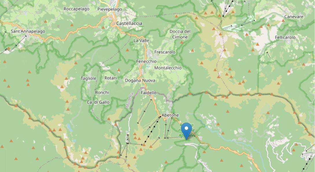 
	L'epicentro del terremoto

