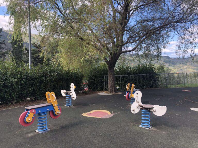 
	L'area giochi della scuola materna

