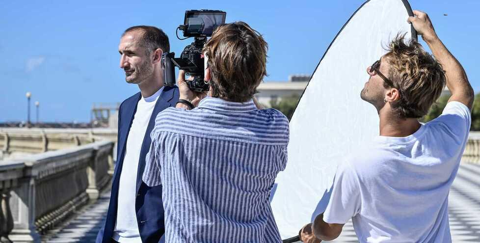 
	Giorgio Chiellini sul set

