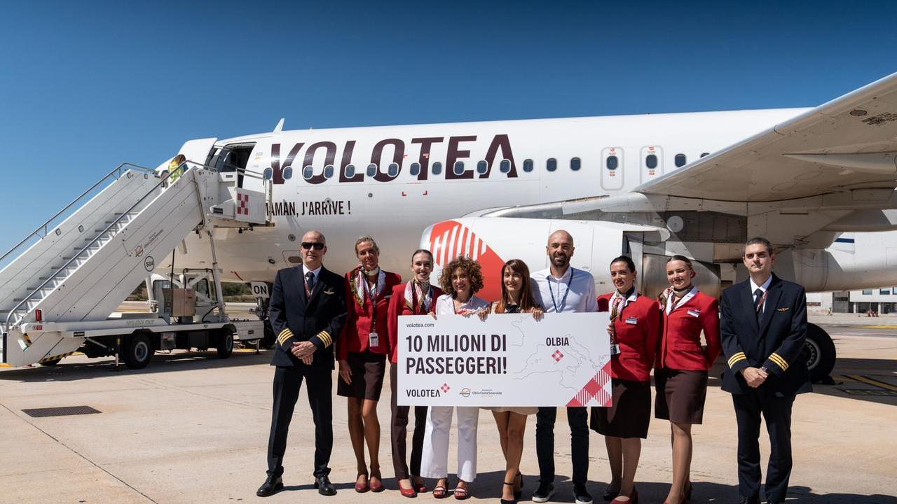 Volotea arriva al traguardo dei 10 milioni di passeggeri sullo scalo di Olbia