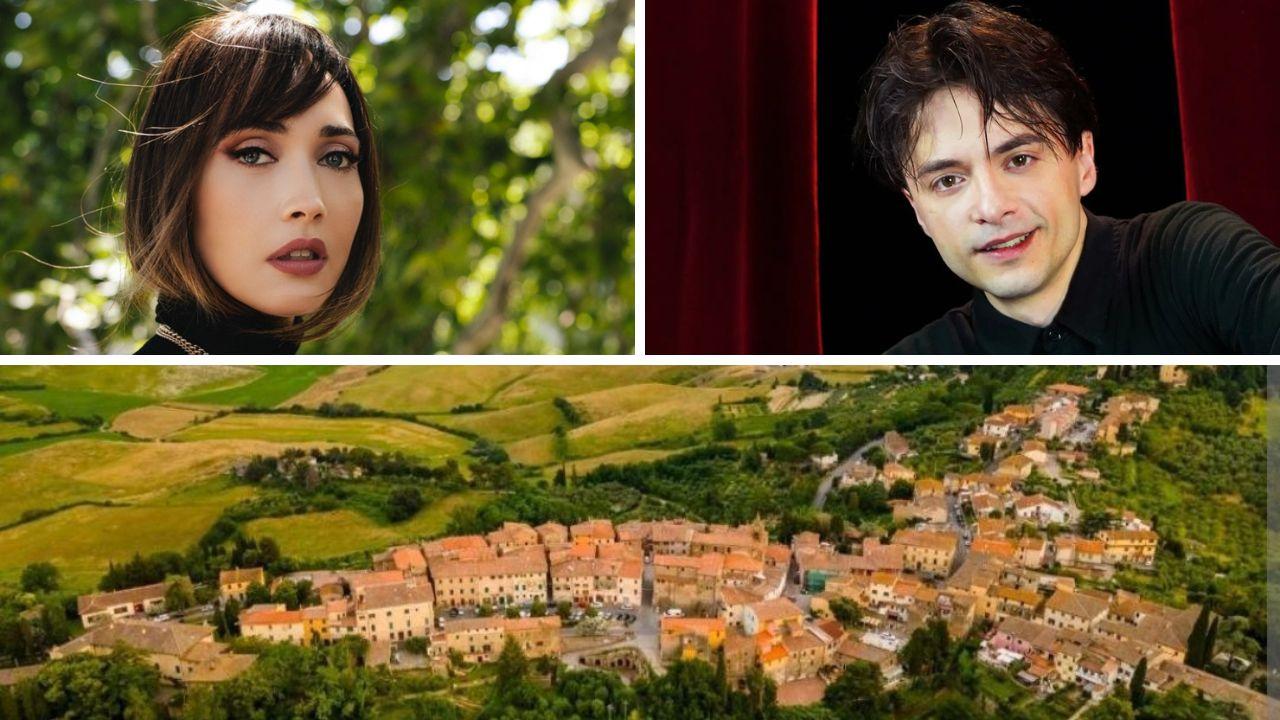 
	Chiara Francini e Jonathan Canini nel borgo di Terricciola

