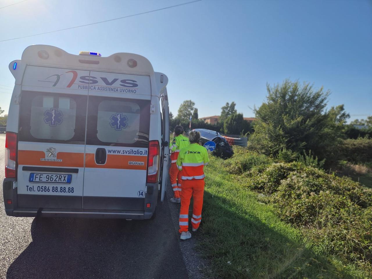 
	L'ambulanza della Svs sul posto per i soccorsi

