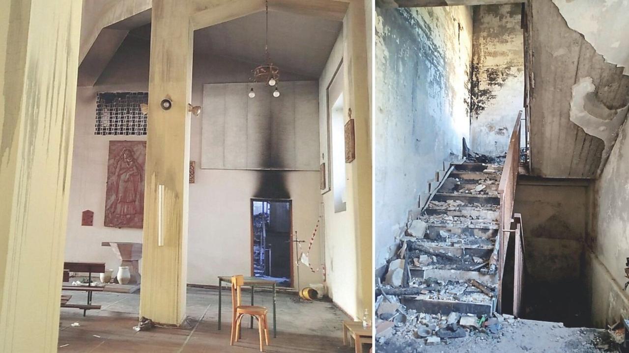 Attentati incendiari nella chiesa di Valledoria, i fedeli: «Vogliamo la verità»