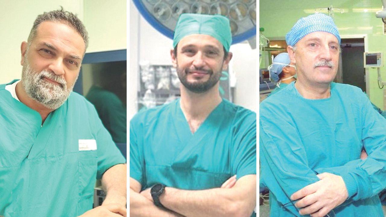 
	I medici Pasquale Florio, &nbsp;Antonio Sarno e&nbsp;Sandro Giannessi

