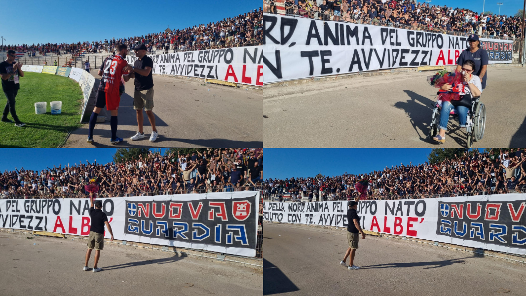Il Vanni Sanna saluta il super tifoso della Torres Alberto Chessa – VIDEO