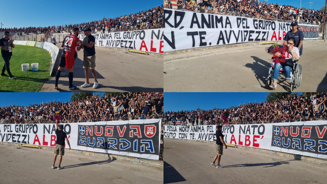 Il Vanni Sanna saluta il super tifoso della Torres Alberto Chessa – VIDEO