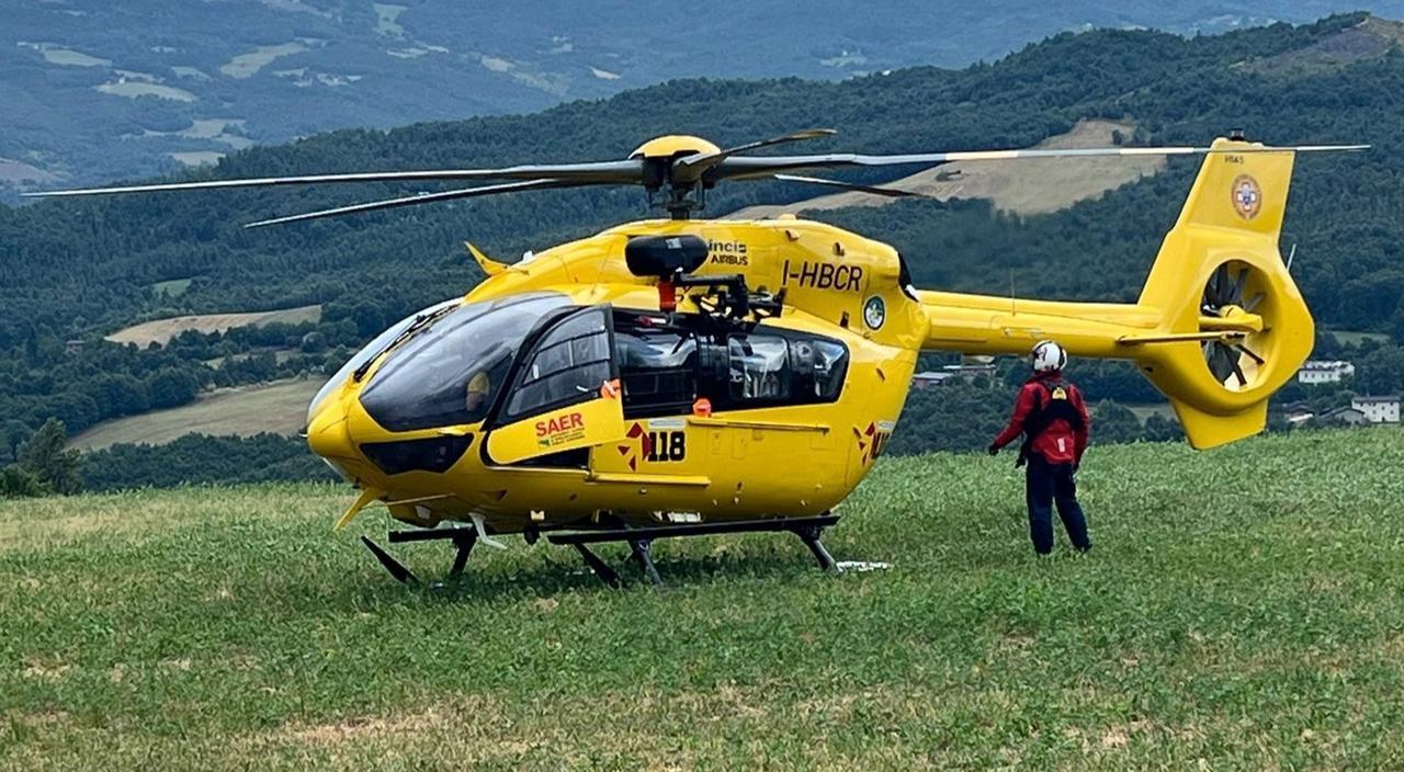 
	L'uomo &egrave; stato portato in elicottero a Baggiovara (foto d'archivio)

