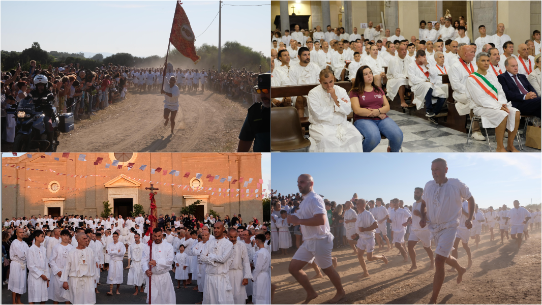 Gli Scalzi di Cabras arrivano a San Salvatore, il rientro sarà al tramonto – VIDEO