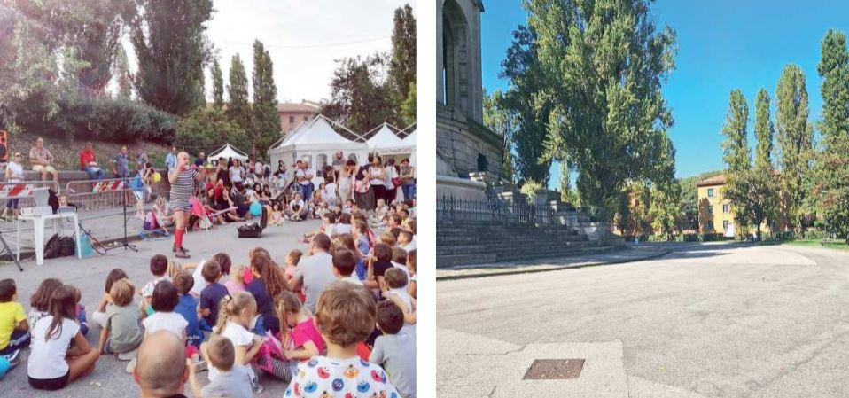 Ferrara, un Acquedotto senza bambini: «Questa piazza sta morendo»
