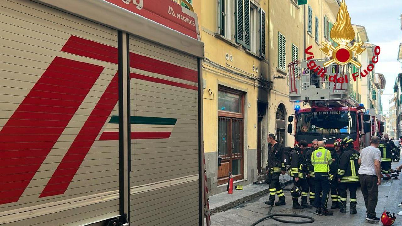 L'intervento dei vigili del fuoco