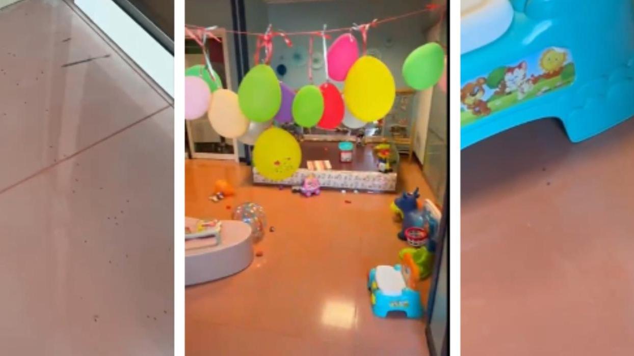 Le formiche nell'area giochi di Pediatria