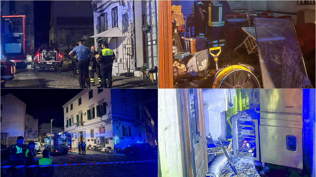Alghero, l’esplosione nel ristorante forse causata da una fuga di gas: 5 feriti, i danni sono ingenti
